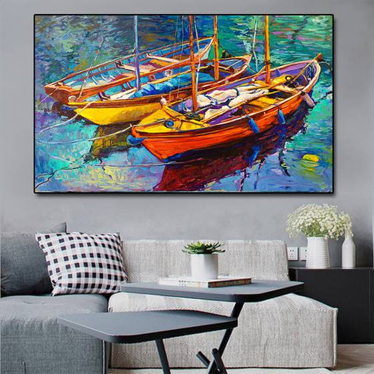 Boats canvas