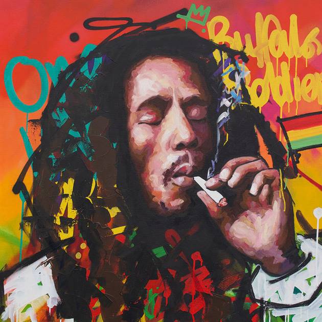 Bob Marley - Buffalo soldier canvas