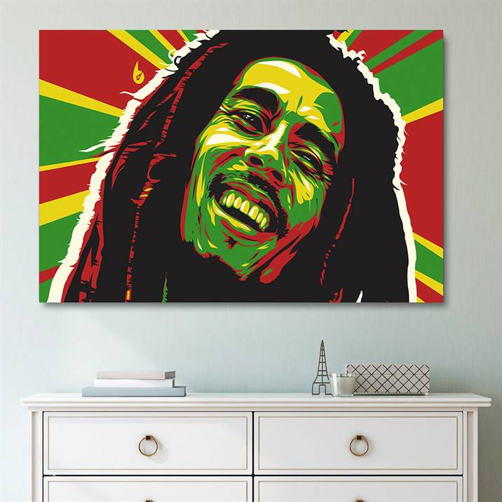Bob Marley portrait canvas