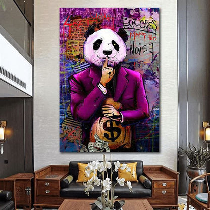 Boss panda canvas
