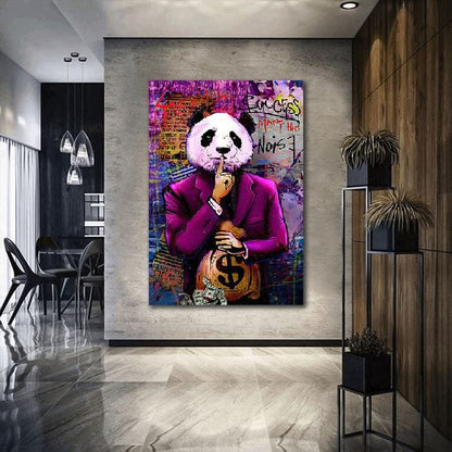Boss panda canvas
