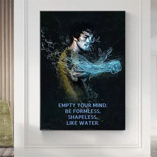 Bruce Lee's quote canvas