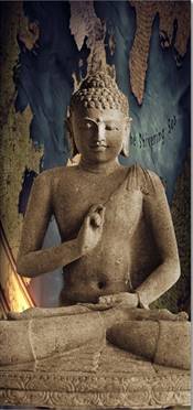 Buddha statue canvas