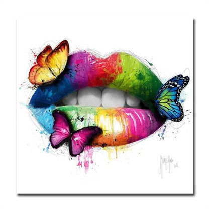 butterflies on my lips canvas