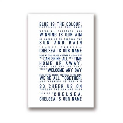 Chelsea F.C. anthem (white) canvas