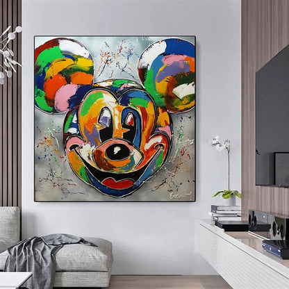 Colorful Mickey Mouse canvas