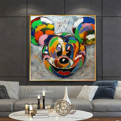 Colorful Mickey Mouse canvas