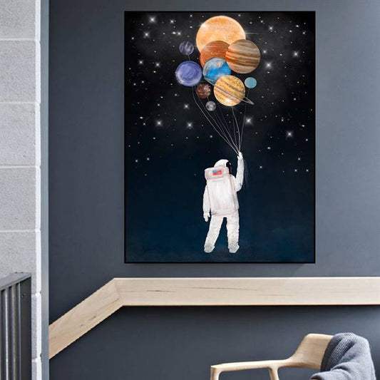 Cosmos balloons canvas