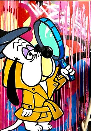 Detective Droopy canvas