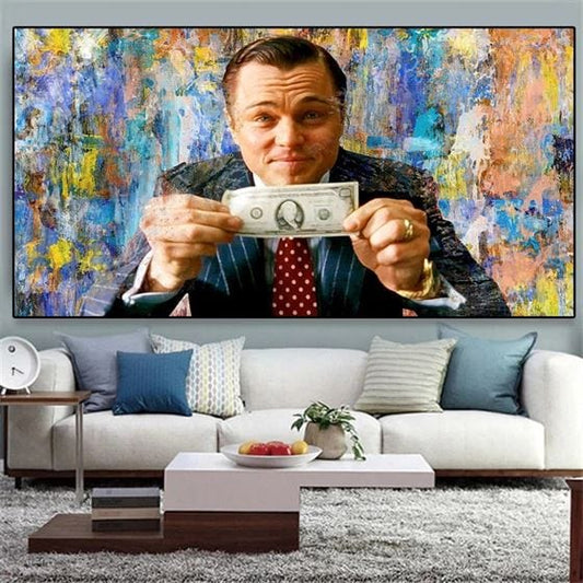 DiCaprio - The Wolf of Wall Street canvas