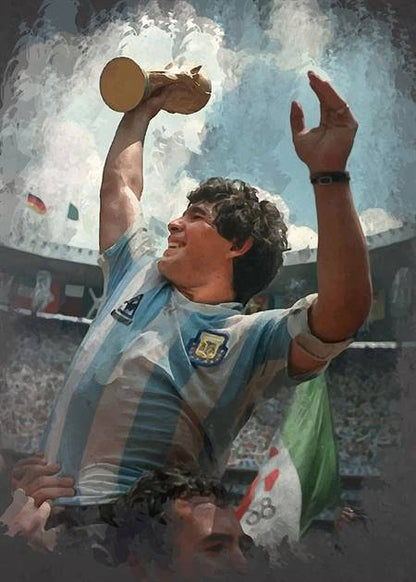 Diego Armando Maradona canvas