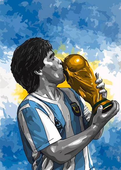 Diego Maradona canvas
