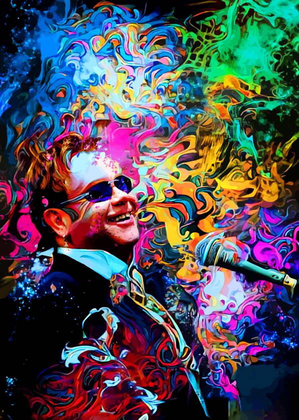 Elton John canvas