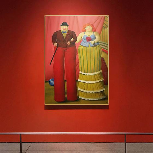 Fernando Botero - Stilt Clown canvas