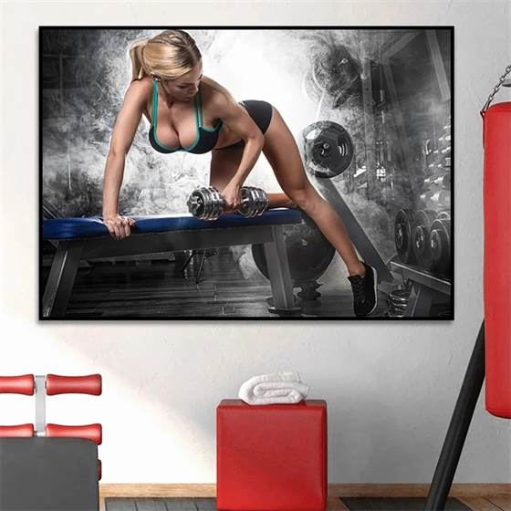 Fit girl canvas