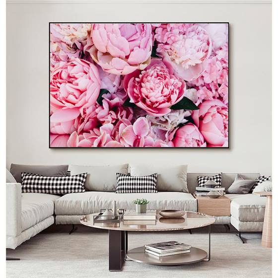 Flower scenery canvas