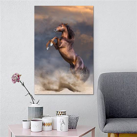Galloping horse canvas