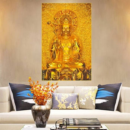 Gold Buddha canvas
