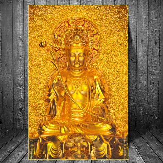 Gold Buddha canvas