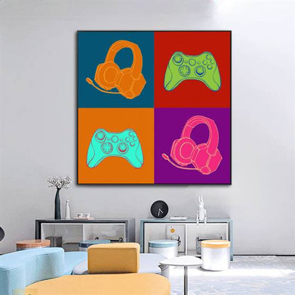 Headphones and controller canvas