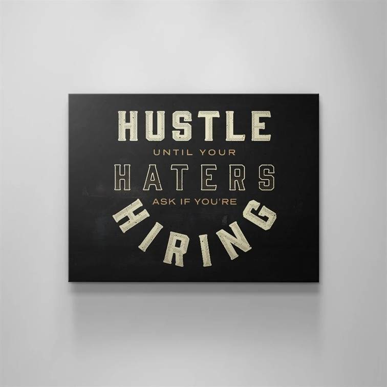 Hustle - Haters canvas