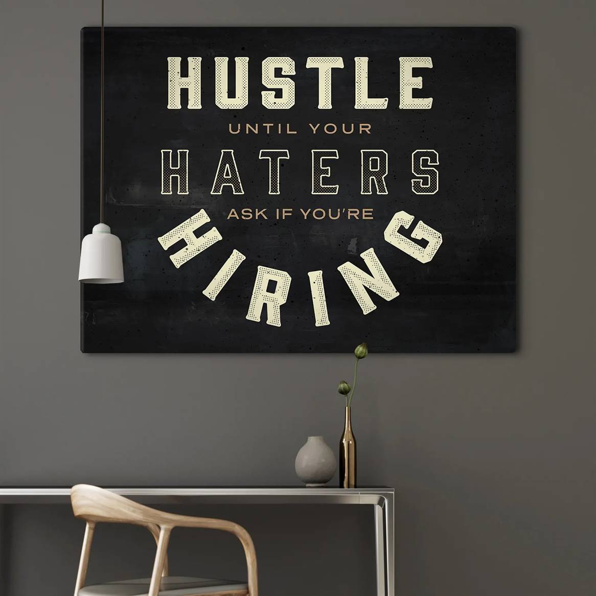 Hustle - Haters canvas