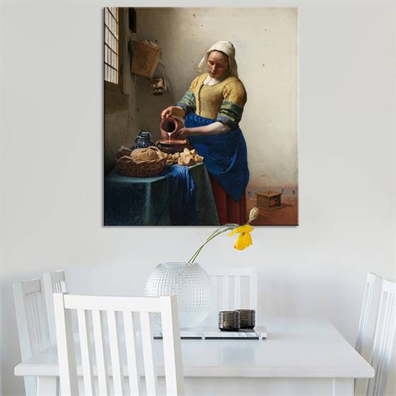 Jan Vermeer van Delft - The Milkmaid canvas