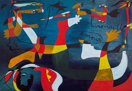 Joan Miro - Hirondelle Amour canvas