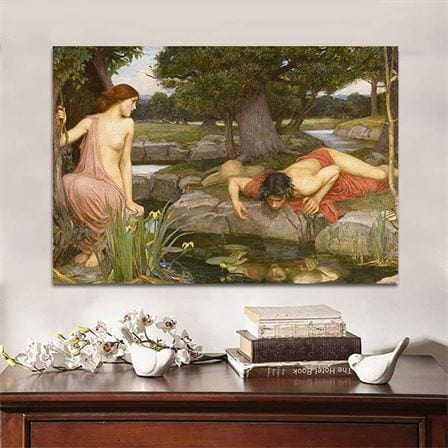 John William Waterhouse - Echo and Narcissus canvas