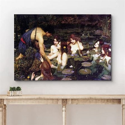 John William Waterhouse - Hylas and the Nymphs canvas