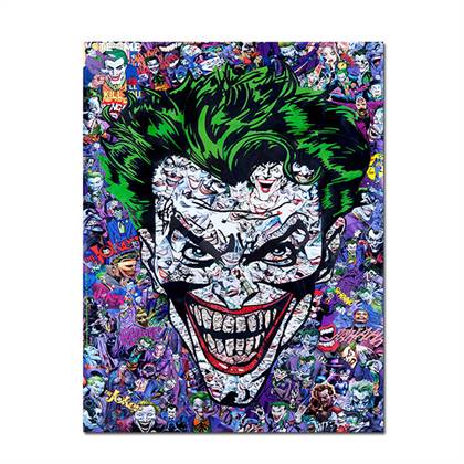 Joker's smile canvas