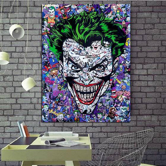 Joker's smile canvas