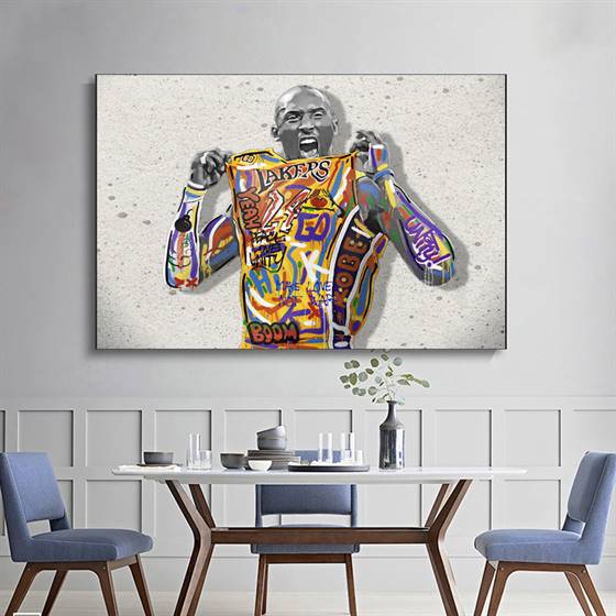 Kobe Bryant - Make love not war canvas