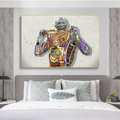 Kobe Bryant - Make love not war canvas