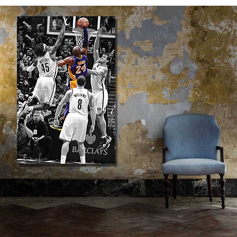 Kobe's slam dunk canvas