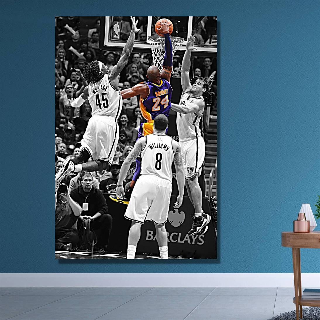 Kobe's slam dunk canvas