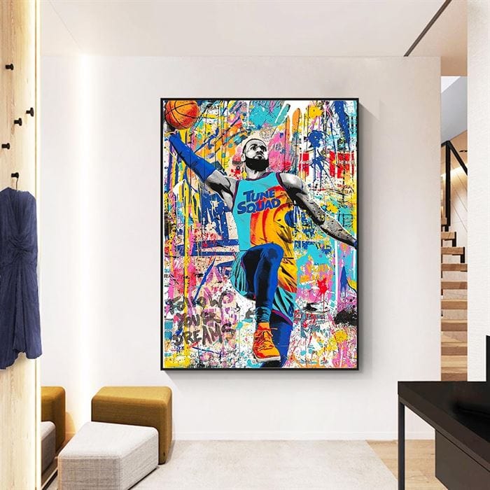 LeBron James - Space Jam 2 canvas