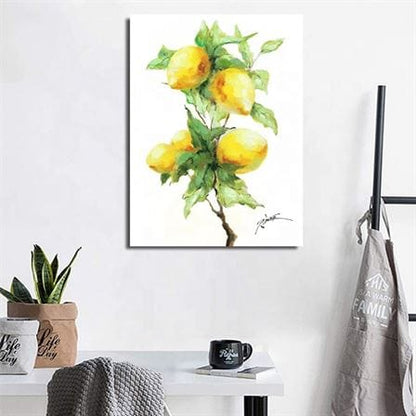 Lemon branch canvas