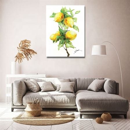 Lemon branch canvas