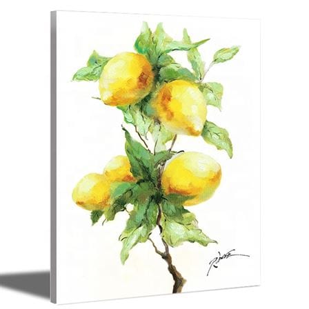 Lemon branch canvas