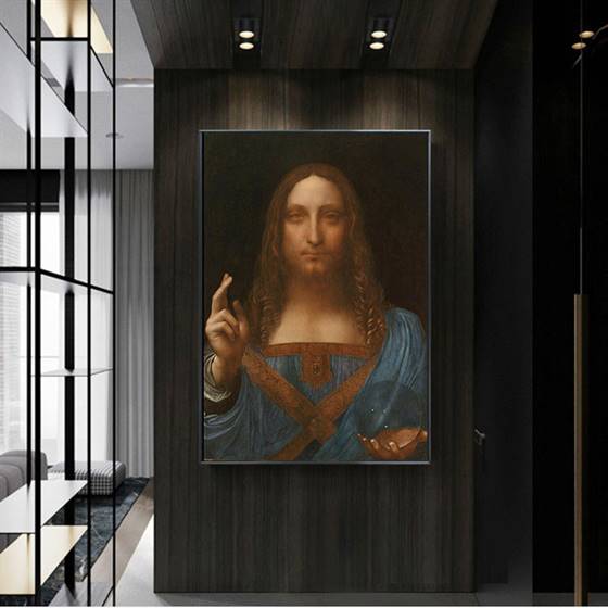 Leondardo da Vinci - Salvator Mundi canvas