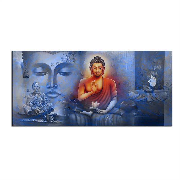 Lord Buddha meditating canvas