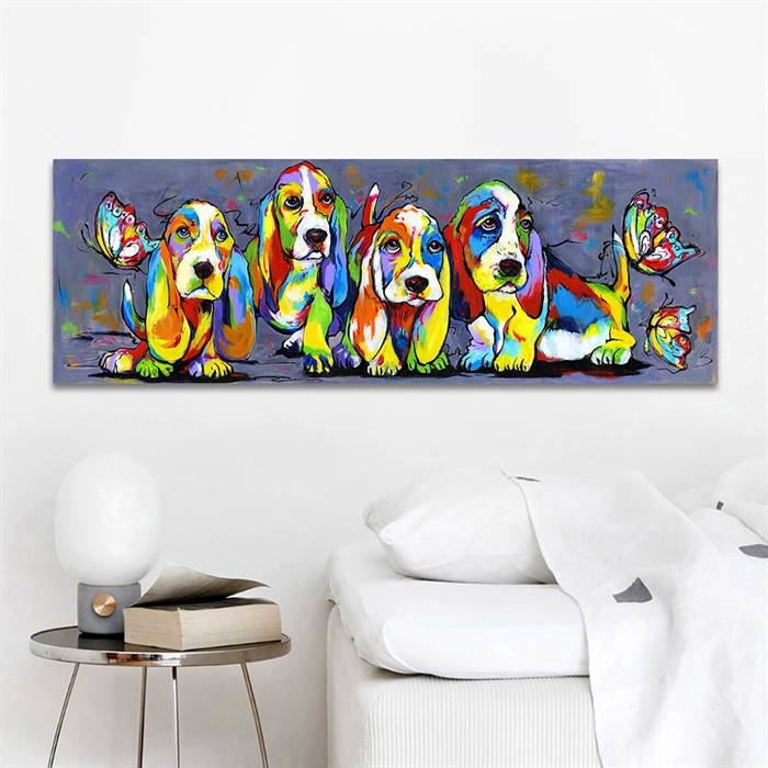 Lovely dogs canvas