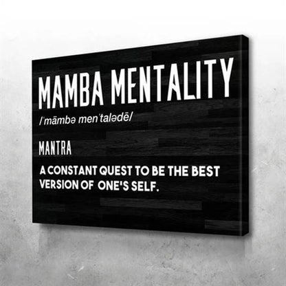 Mamba mentality canvas