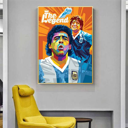 Maradona - The legend canvas