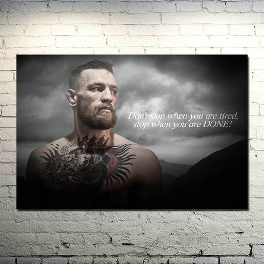 McGregor's quote canvas