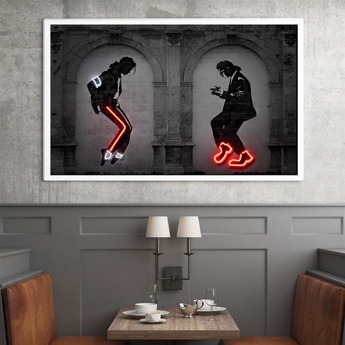 Michael Jackson x Pulp Fiction canvas