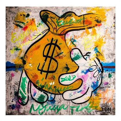 Mickey's money bag canvas