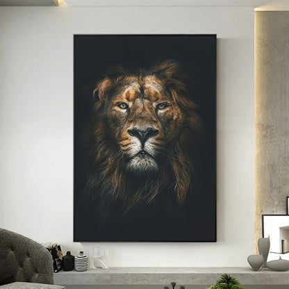 Mighty lion canvas