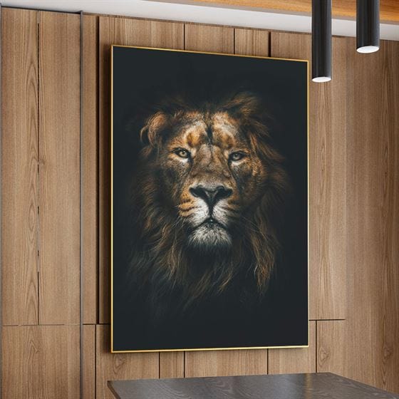 Mighty lion canvas